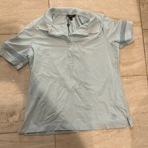 Brooks brothers baby blue knit shirt